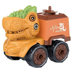 Dinosaur Take Apart Toy Set - Educational Jurassic Construction Toys with Drill for Kids - Puzzle Disassembly, Dinosaur Car Series Tristar