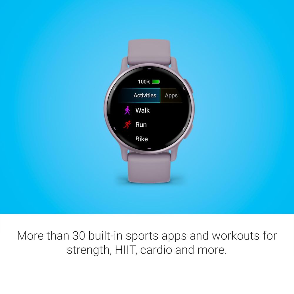 Garmin vívoactive 5, Health and Fitness GPS Smartwatch, AMOLED Display, Up to 11 Days of Battery, Orchid