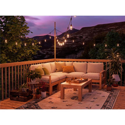 Nanoleaf Matter Smart Multicolour Outdoor String Light Smarter Kit (15m) - Pristine Refurbished Nanoleaf