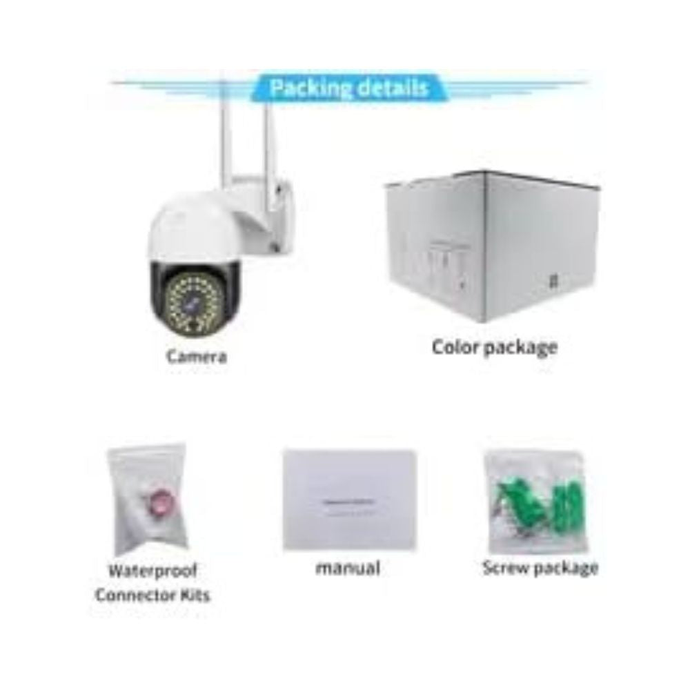 Outdoor WiFi Security Camera – V380 Pro App, Speed Dome 2MP|3MP|5M, Night Vision, Motion Tracking, Two-Way Audio - Pristine - Refurbished Tristar Online