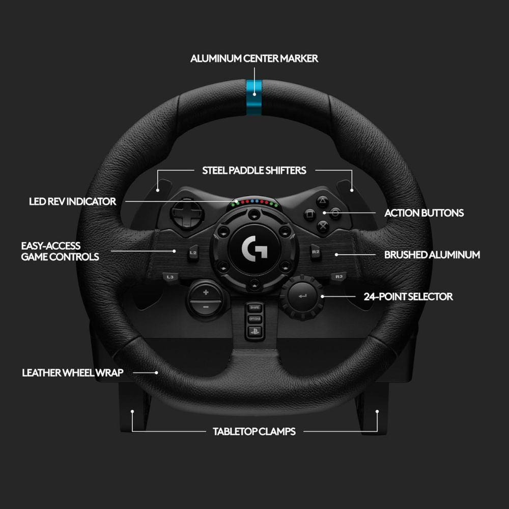 Logitech G923 Racing Wheel for PS5, PS4 & PC (941-000161) Logitech