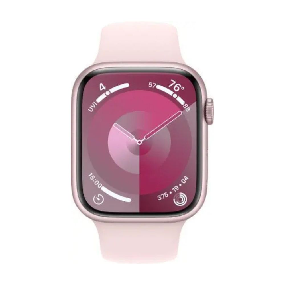 Apple Watch Series 9 41mm, 45mm GPS + Cellular Aluminium Case - Starlight, Silver, Midnight, Red, Pink, Graphite, Gold with Generic Band Smartwatch- Acceptable - Refurbished apple