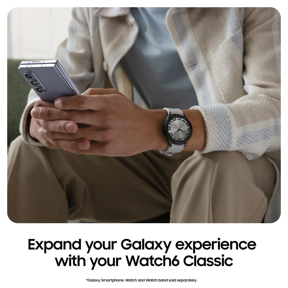 Samsung Galaxy Watch6 Classic 47mm LTE - Silver - Pristine Refurbished Samsung