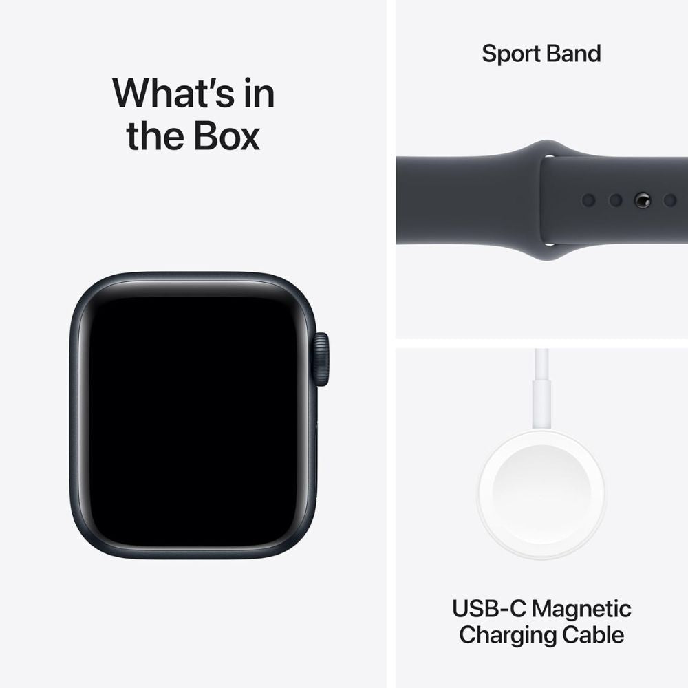 Apple Watch SE, 2nd Gen - 40mm, Midnight Aluminum Case, GPS, A2722 - Pristine Refurbished Apple