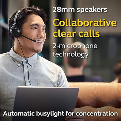 Jabra Evolve2 30 UC Mono – Noise-Cancelling USB-C Headset for Clear Calls & Productivity