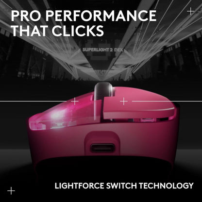 Logitech G PRO X Superlight 2 Wireless Gaming Mouse DEX - Pink