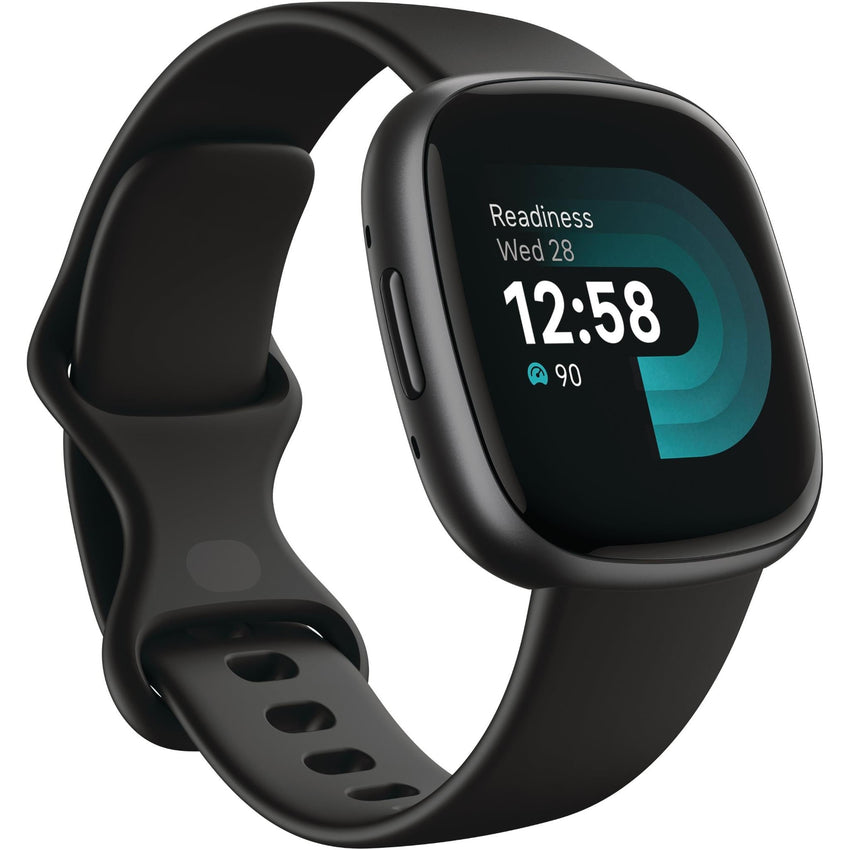 Fitbit Versa 4 Smart Fitness Watch - Black/Graphite (Opened Never Used)