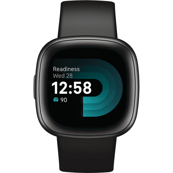 Fitbit Versa 4 Smart Fitness Watch - Black/Graphite (Opened Never Used)