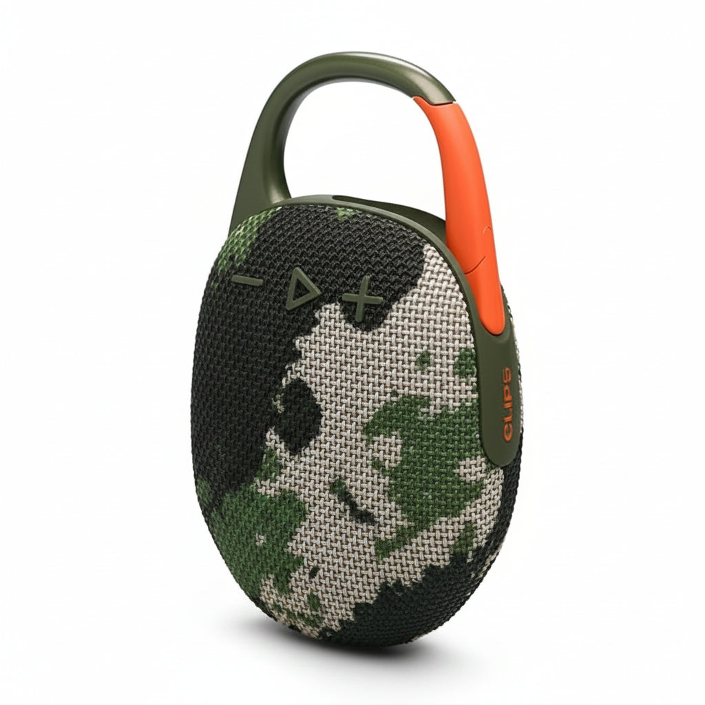 JBL Clip 5 Portable Bluetooth Speaker - Black, Blue, Pink, Purple, Red, Sand, White, Orange