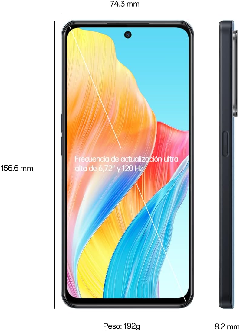 OPPO A96 (Dual Sim, 8GB/128GB, 6.59 inches) - Cool Black Smartphone (AU Version) Excellent - Refurbished OPPO