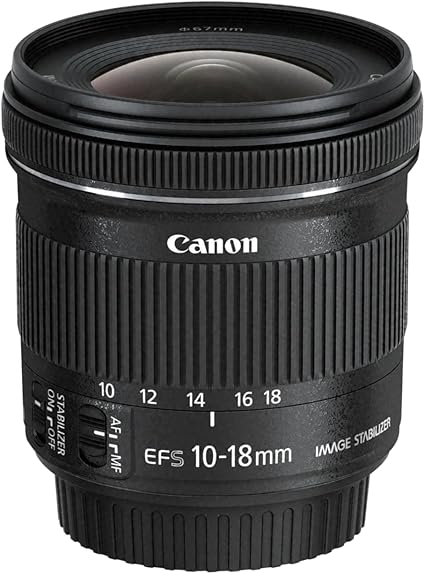 Canon EF-S 10-18mm f/4.5-5.6 IS STM Ultra-Wide Zoom Lens - Black Canon