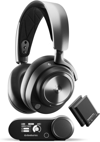SteelSeries Arctis Nova Pro Wireless + Bluetooth - PC, PlayStation & Switch - Active Noise Cancellation, Dual 36+ Hour Battery, AI Noise-Cancelling ClearCast Gen 2 Mic Steelseries