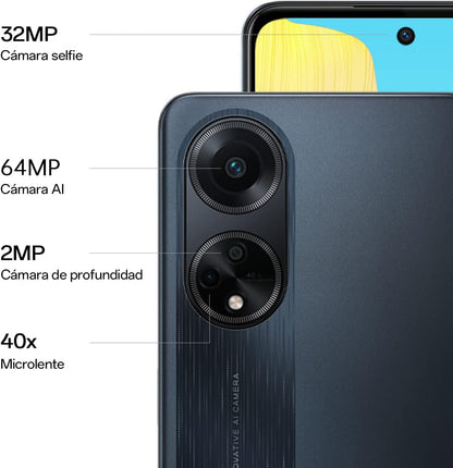 OPPO A96 (Dual Sim, 8GB/128GB, 6.59 inches) - Cool Black Smartphone (AU Version) Excellent - Refurbished OPPO