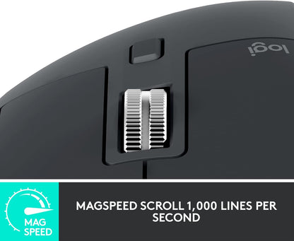 Logitech MX Master 3S Mouse (Bluetooth Edition) Graphite Logitech