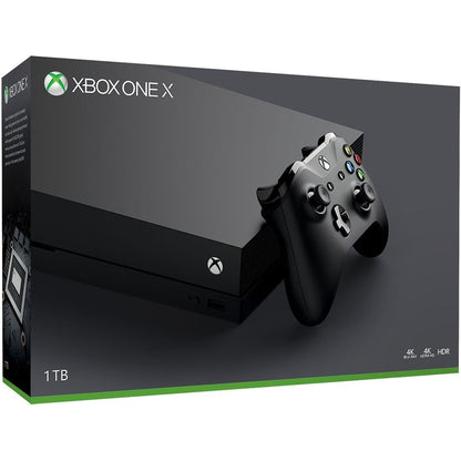 Xbox One X 1TB Console With Wireless Controller - Black  AU Version ( Open Never Used )