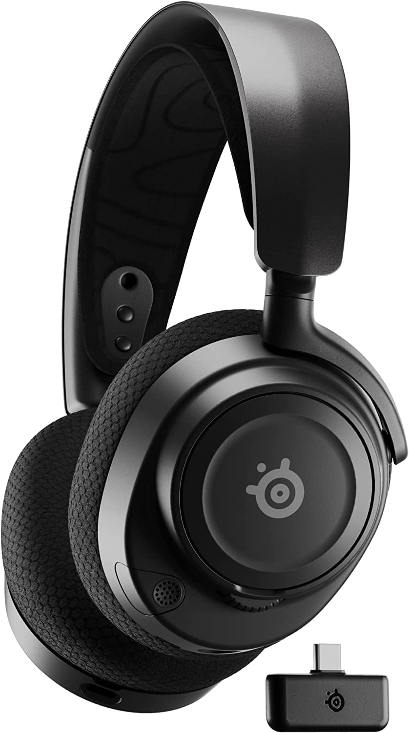 SteelSeries Arctis Nova 7 Wireless USB-C Gaming Headset - Multi-Platform (PC, PlayStation, Switch, Android), Bluetooth, 38-Hour Battery, Fast Charging, Noise-Cancelling Gen 2 Mic Samsung