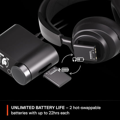 SteelSeries Arctis Nova Pro Wireless + Bluetooth - PC, PlayStation & Switch - Active Noise Cancellation, Dual 36+ Hour Battery, AI Noise-Cancelling ClearCast Gen 2 Mic Steelseries
