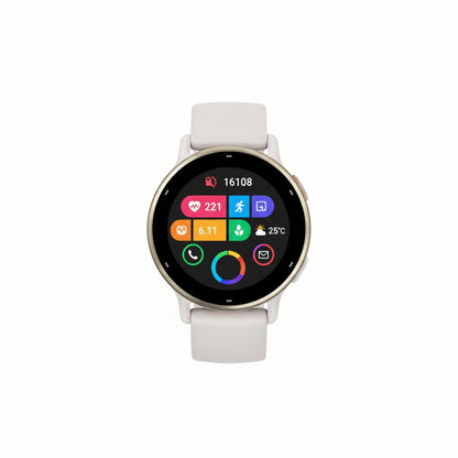 Garmin Vivoactive 5 Smartwatch – Ivory with Cream Gold Bezel Garmin