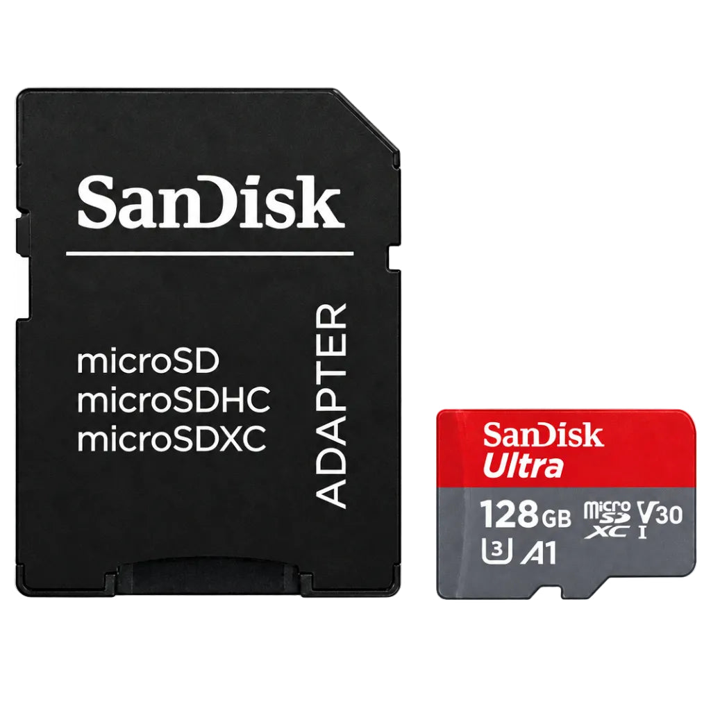 128GB Ultra microSDXC Card + SD Adapter UHS-I Sandisk