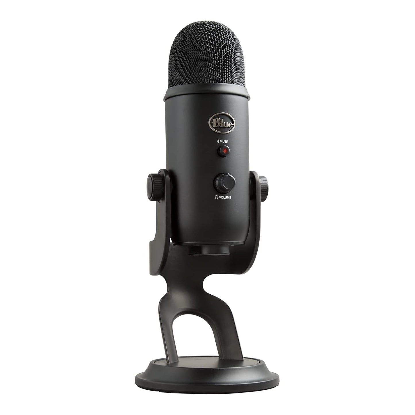 Blue Yeti USB Condenser Microphone – Blackout | Plug & Play Mic for Recording, Streaming, Gaming & Podcasting with Blue VO!CE Effects & Adjustable Stand (PC & Mac Compatible) BLUE YETI