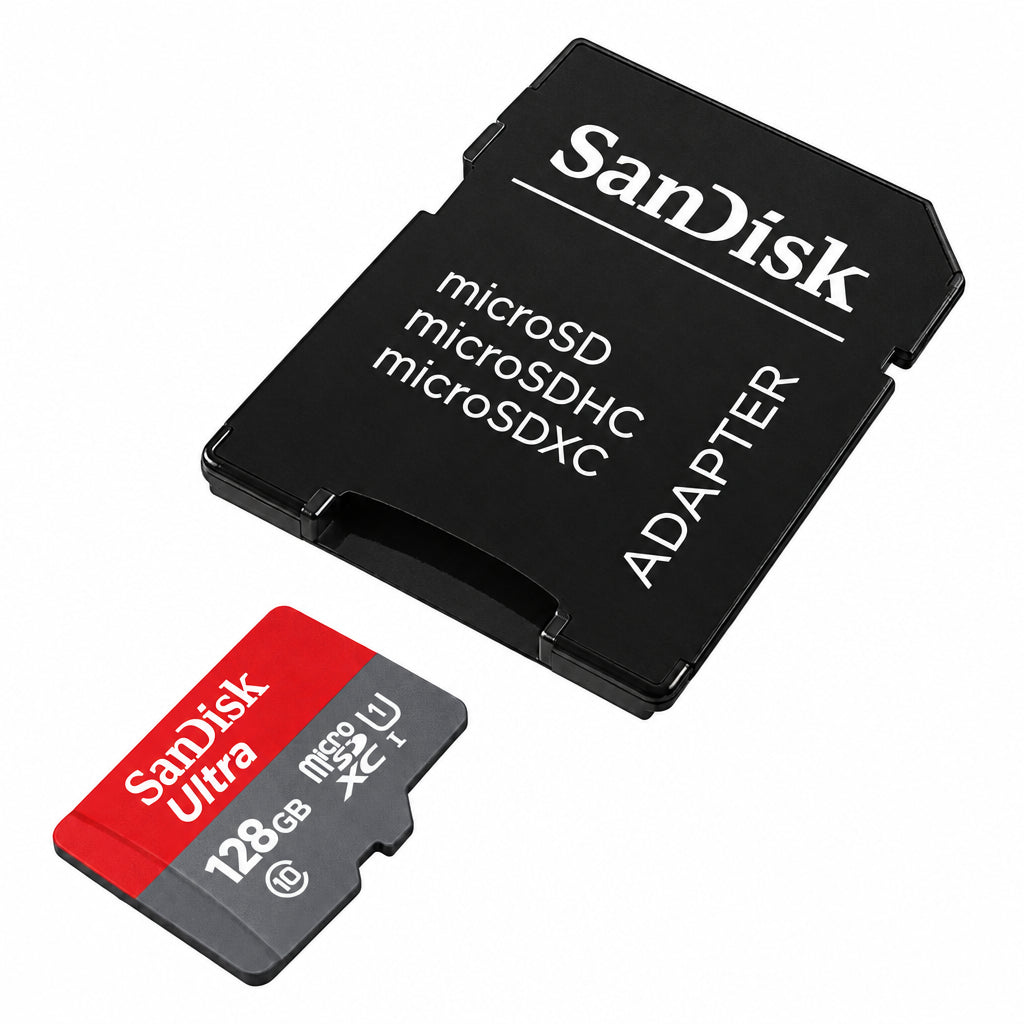 128GB Ultra microSDXC Card + SD Adapter UHS-I Sandisk