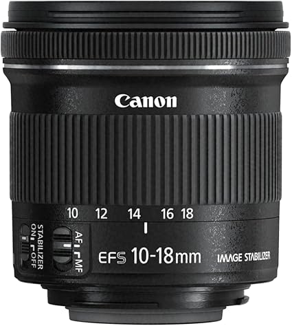 Canon EF-S 10-18mm f/4.5-5.6 IS STM Ultra-Wide Zoom Lens - Black Canon