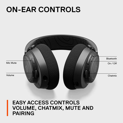 SteelSeries Arctis Nova 7 Wireless USB-C Gaming Headset - Multi-Platform (PC, PlayStation, Switch, Android), Bluetooth, 38-Hour Battery, Fast Charging, Noise-Cancelling Gen 2 Mic Samsung