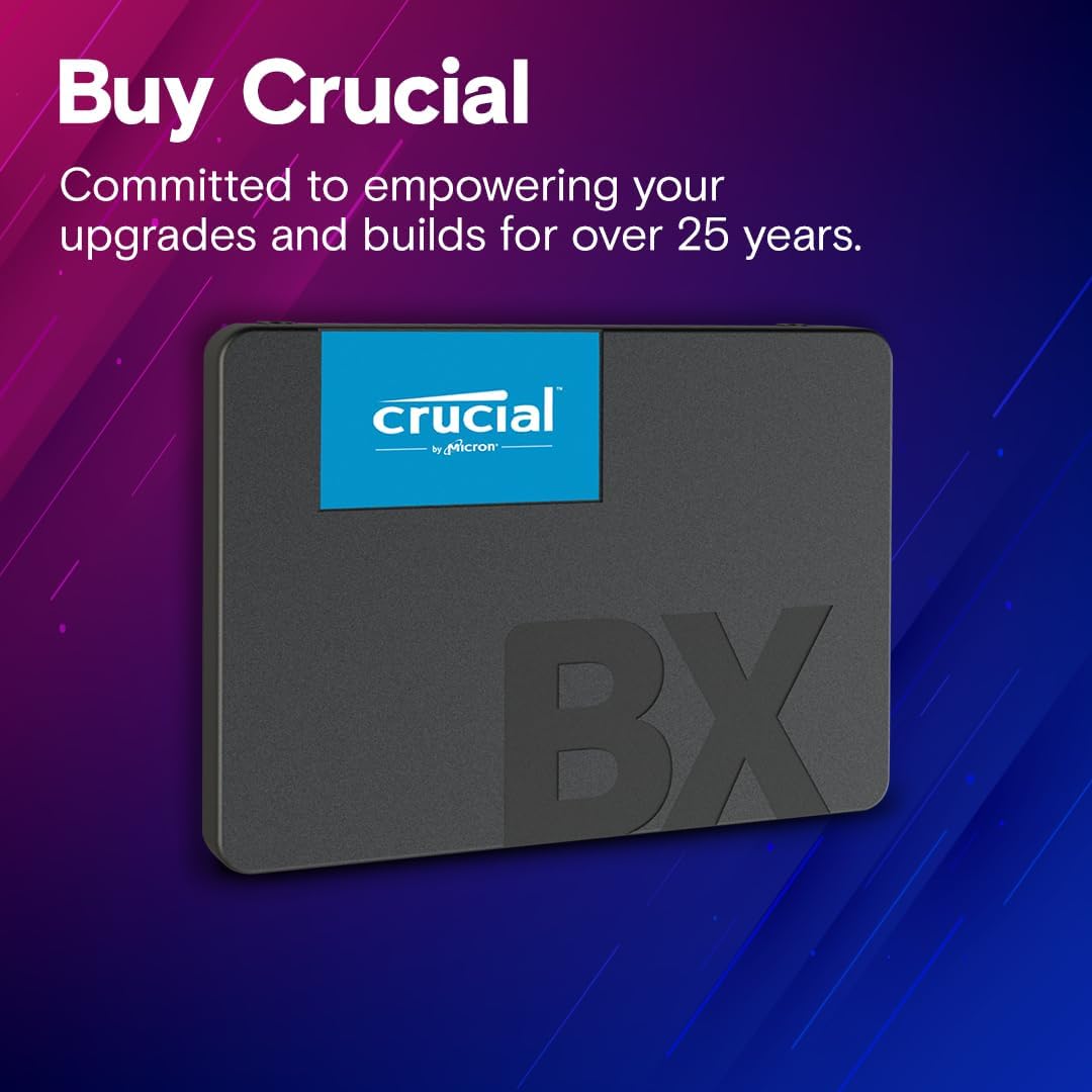 Crucial BX500 1TB 2.5-inch SSD CT1000BX500SSD1 - Black Crucial
