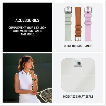 Garmin Lily 2 Smartwatch – Cream Gold with Coconut Silicone Band Garmin
