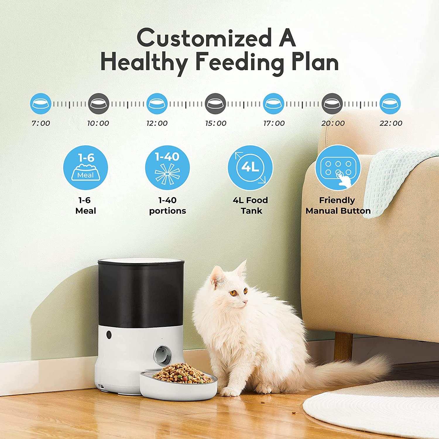 Dogness F12 Cube Programmable Feeder 4L – White Dogness