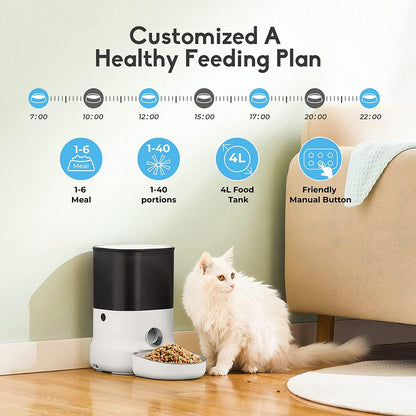 Dogness F12 Cube Programmable Feeder 4L – White Dogness