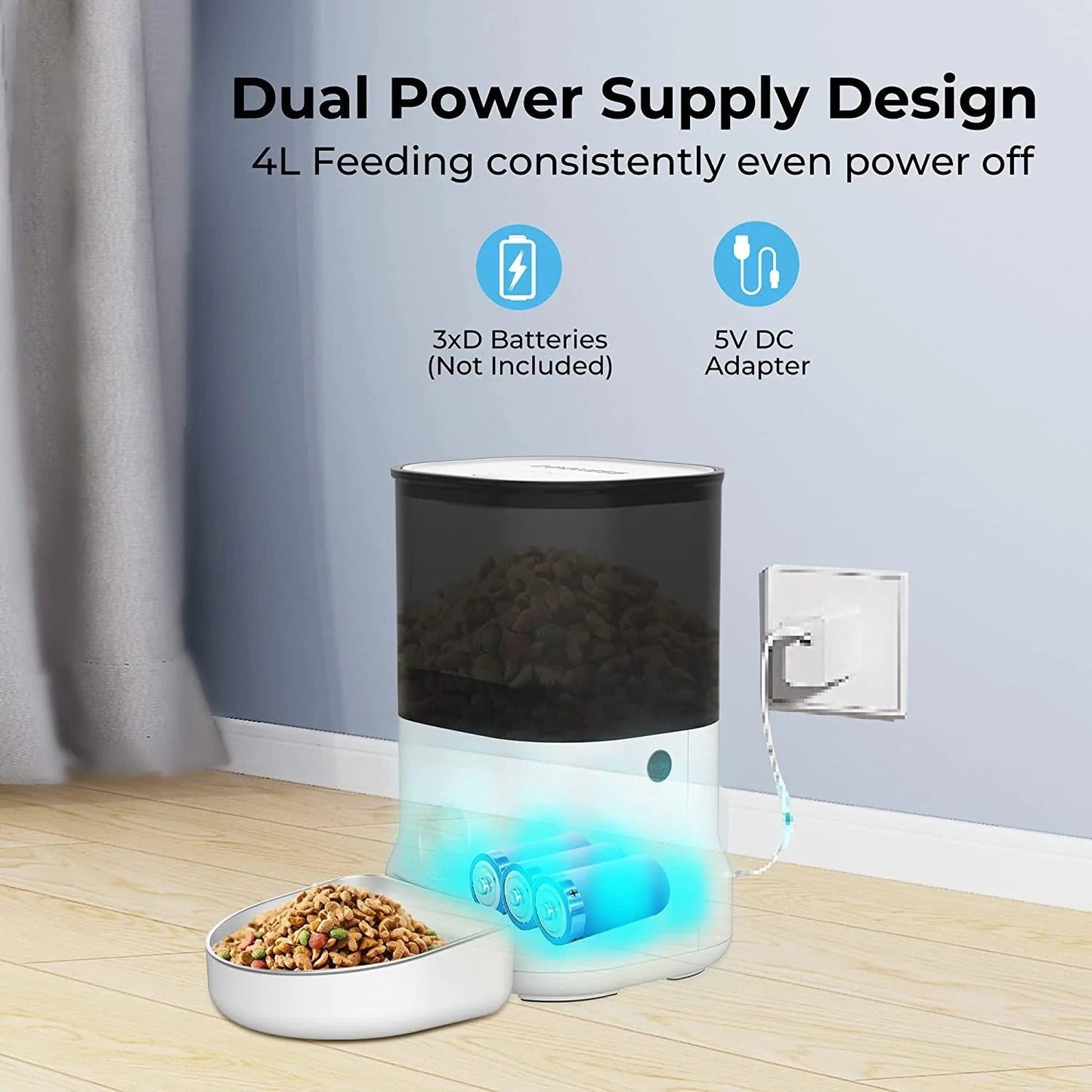 Dogness F12 Cube Programmable Feeder 4L – White Dogness