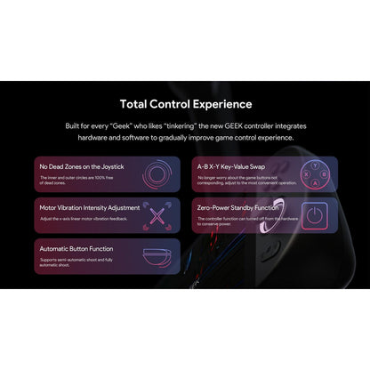 Ayaneo Geek Handheld PC Gaming Console 6800U (16GB+512GB) - Fantasy Black-Refurbished (GRADE-A)