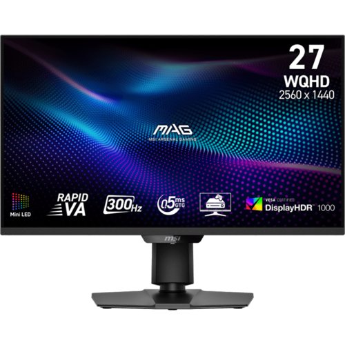 27MINI LED VAFLAT QHD 300Hz HDR1000 Rapid Gaming Monitor
