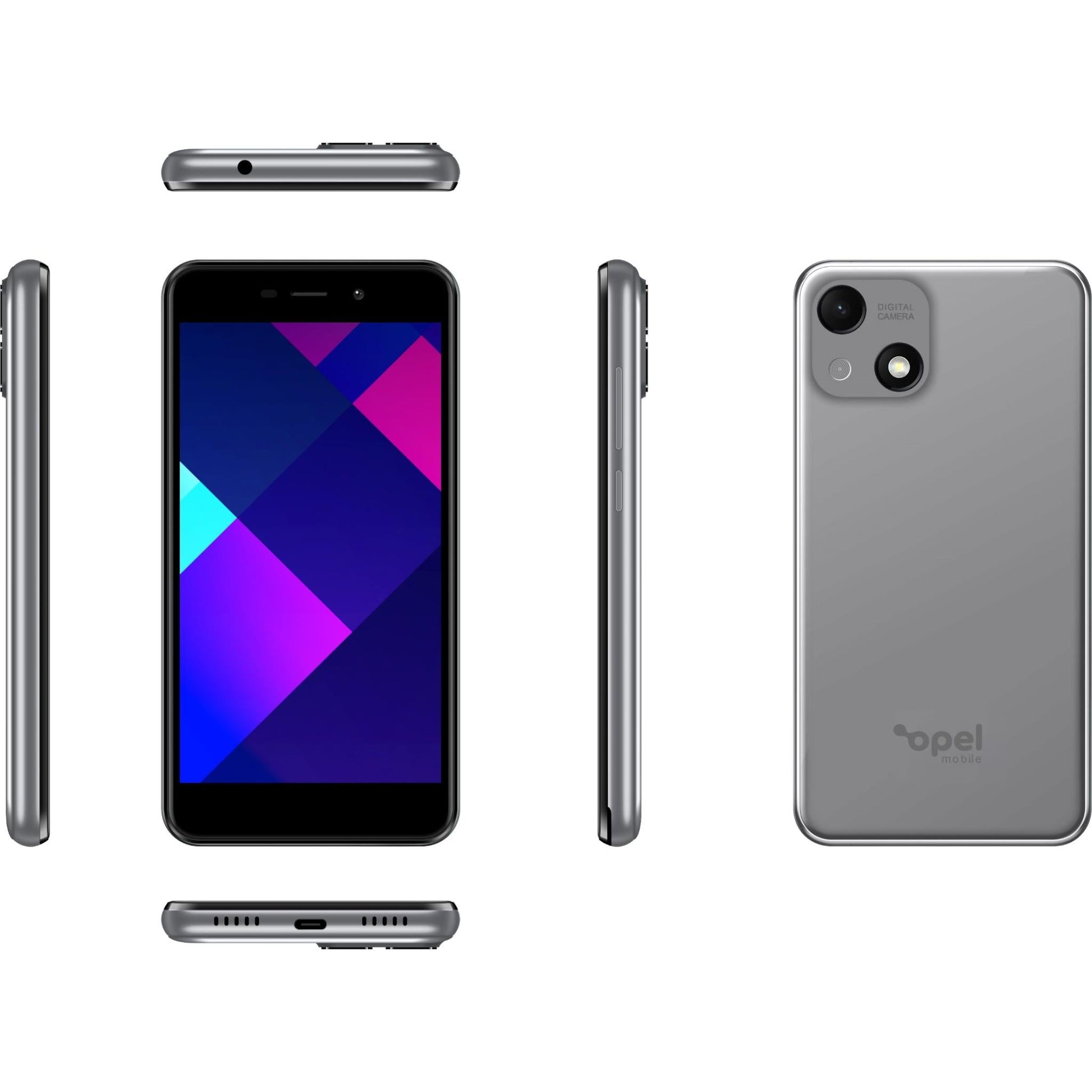 Opel Mobile Smart J5 Smartphone (Dual Sim, 16GB/2GB) - Grey (AU Version) - Pristine - Refurbished (Copy) Opel