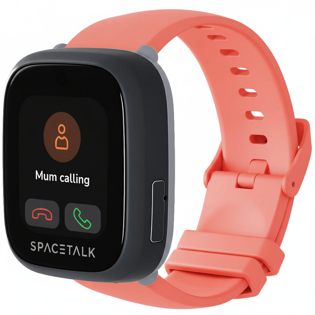SPACETALK Adventurer 4G Smartwatch for Kids - GPS Tracker, SOS, Parental Controls - Coral SPACETALK