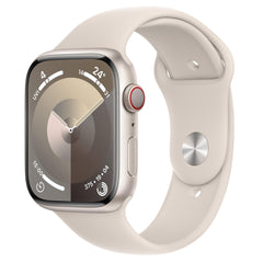 Apple Watch Series 9 45mm Starlight Aluminium Case GPS + Cellular (M/L) (Refurbished Grade-A) Apple