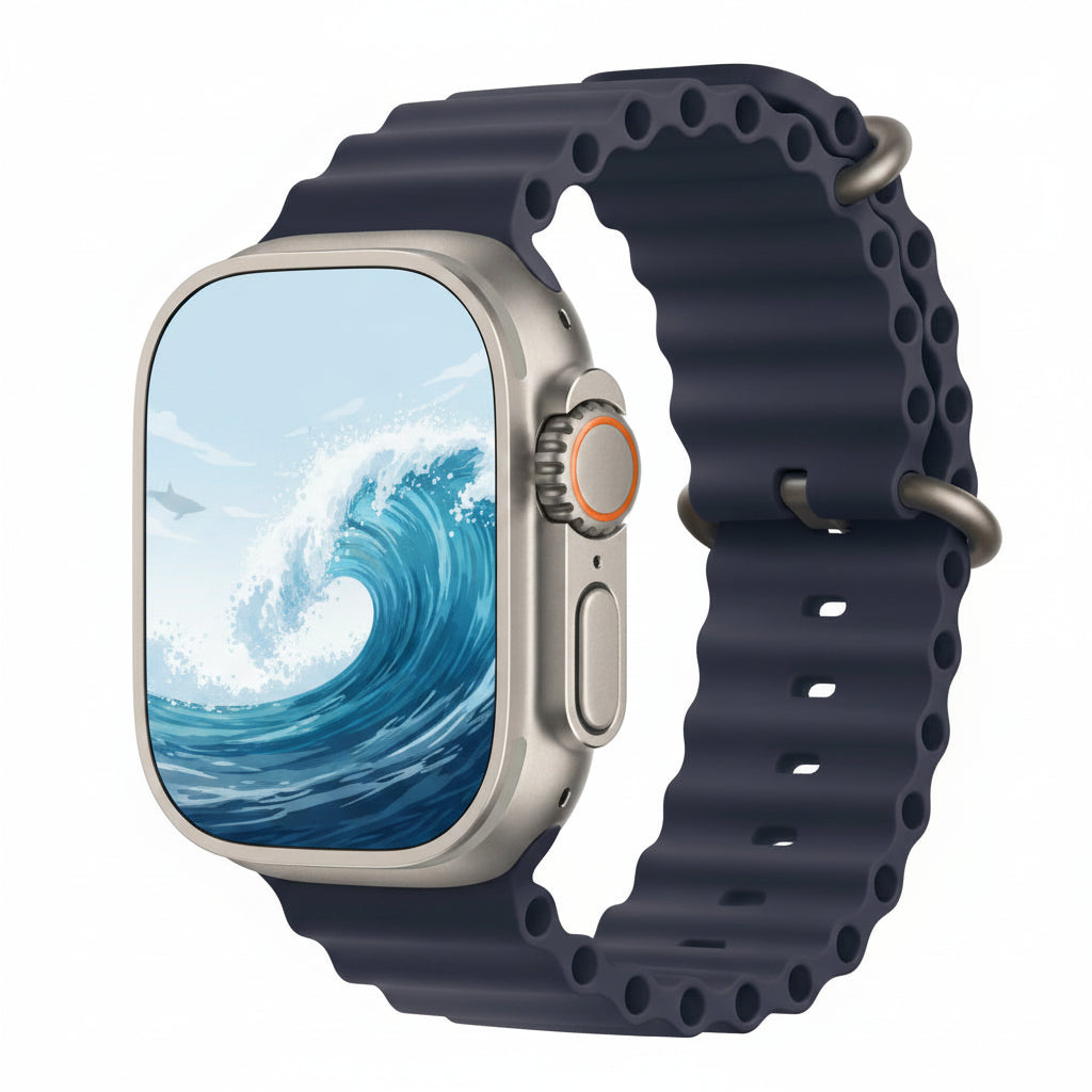 Apple Watch Ultra 2 49MM GPS + Cellular - Titanium Case Ocean Band Navy (Copy) Apple