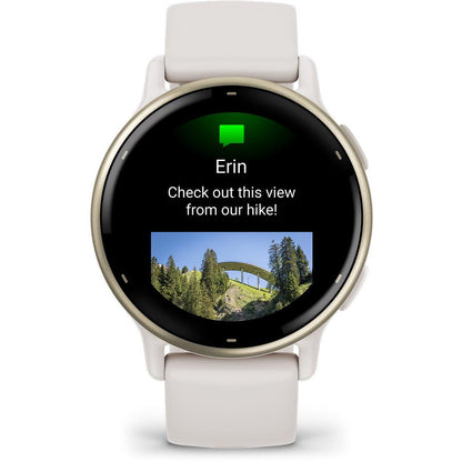 Garmin Vivoactive 5 Smart Watch - Cream Gold with Ivory case Garmin