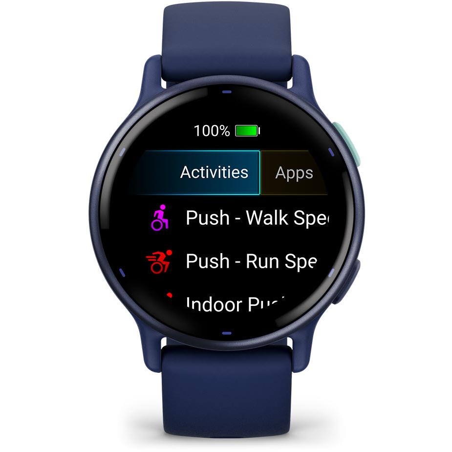 Garmin VivoActive 5 Smart Watch - Metallic Navy Bezel with Navy Case (AU Version) (Open Never Used)
