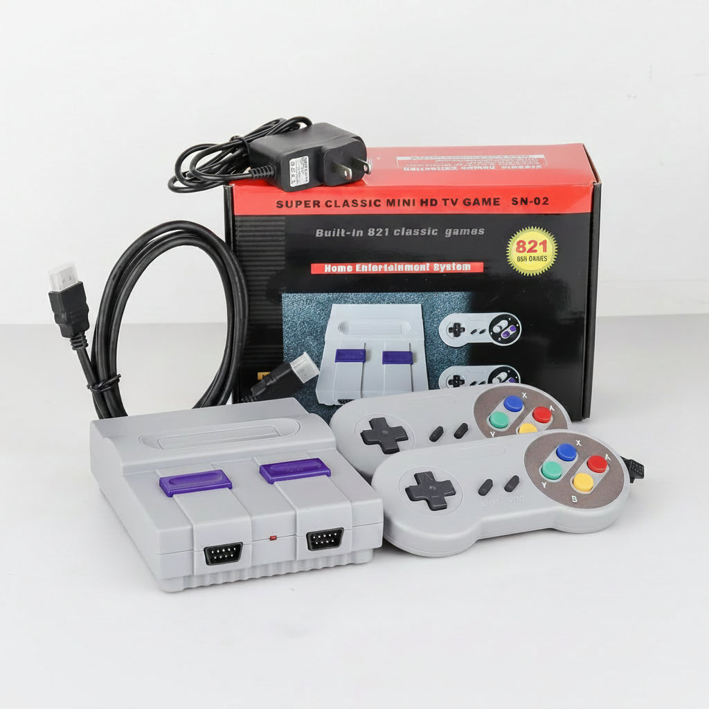 Classic Mini HDMI Game Console with 821 Built-in 8-Bit Games Plug & Play