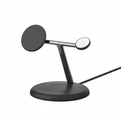 Belkin BoostCharge Pro 3-in-1 Magnetic Charging Stand - Black - MagSafe Wireless Charger Belkin