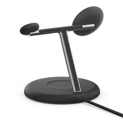 Belkin BoostCharge Pro 3-in-1 Magnetic Charging Stand - Black - MagSafe Wireless Charger Belkin