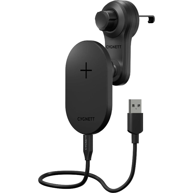 Cygnett MagVent Wireless Charger, Black - Pristine - Refurbished