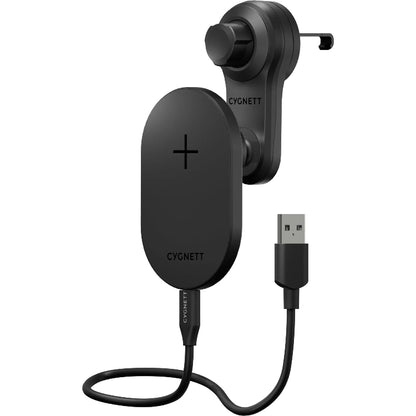 Cygnett MagVent Wireless Charger, Black - Pristine - Refurbished