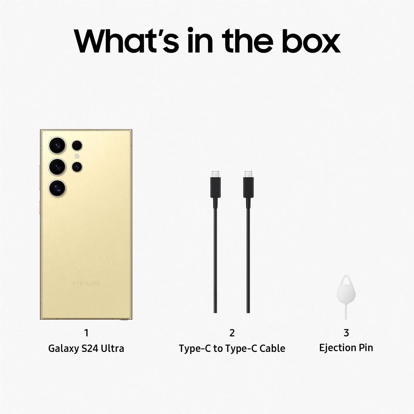 Samsung Galaxy S24 Ultra 5G 12GB 256GB - Titanium Yellow - Open Never Used Samsung