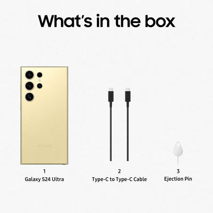 Samsung Galaxy S24 Ultra 5G 12GB 256GB - Titanium Yellow - Open Never Used Samsung