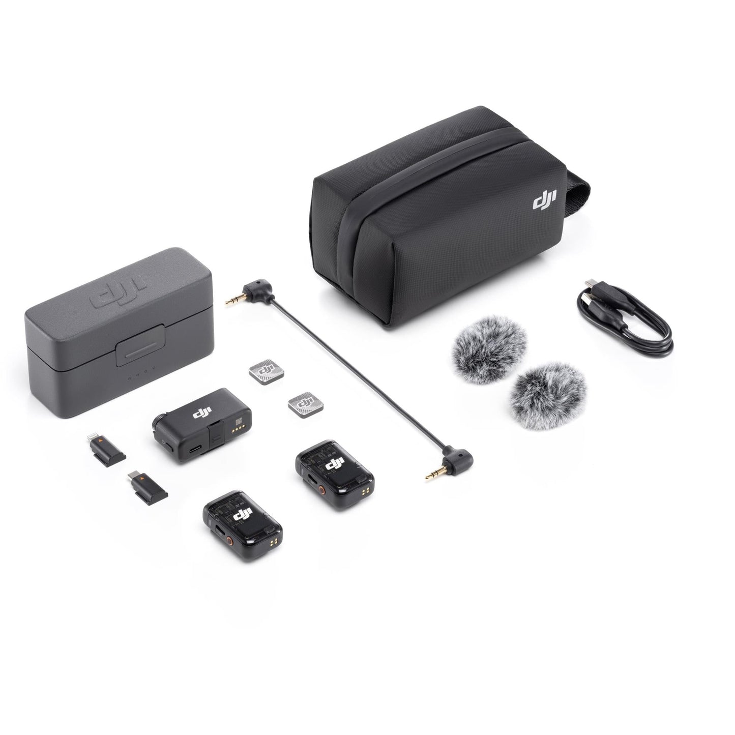 DJI Mic 2 (2TX + 1RX + Charging Case) - Black (AU Version) (Copy) DJI