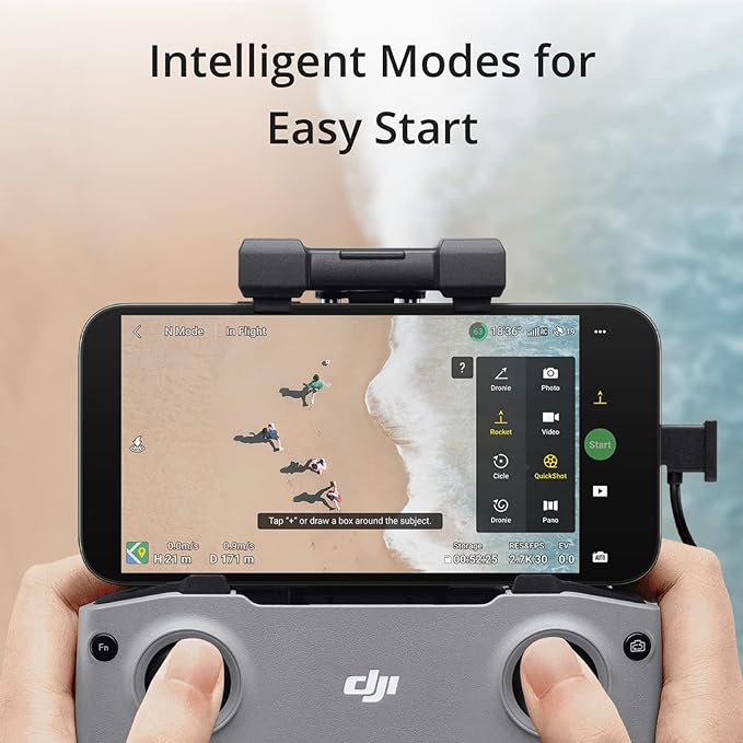 DJI Mini 2 SE, Lightweight and Foldable Mini Camera Drone with 2.7K Video, Intelligent Modes, 10km Video Transmission, 31-min Flight Time, Under 249 g, Easy to Use, Photo-Shooting Tour, Street Snap DJI