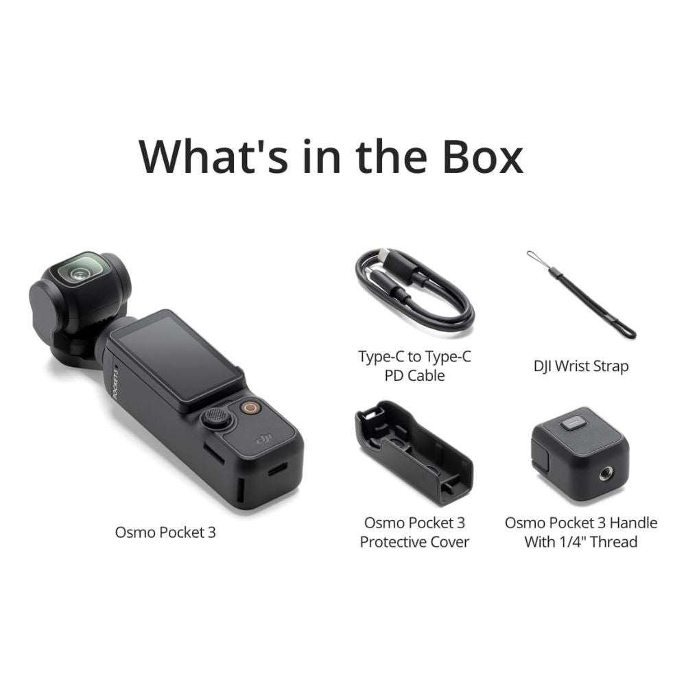 DJI Osmo Pocket 3 – 4K Vlogging Camera | 1″ CMOS, Stabilized, Fast Focus, Rotatable Screen DJI